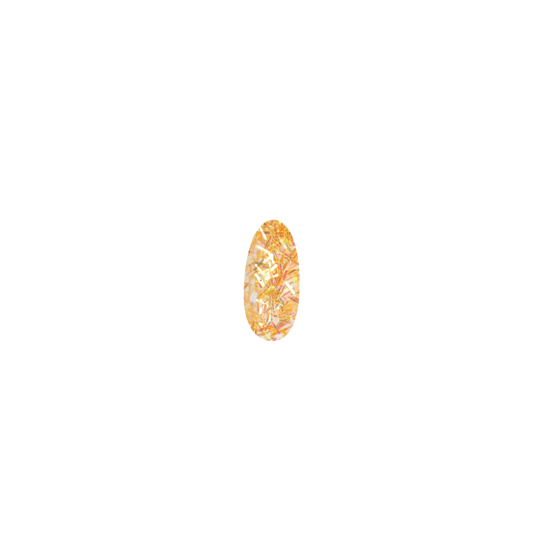 Ronney Pyłek do paznokci glitter złoty paski