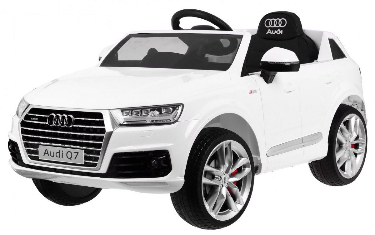 Pojazd Audi Q7 2 4G New Model Biały Auto na akumulator dla dzieci Samochód