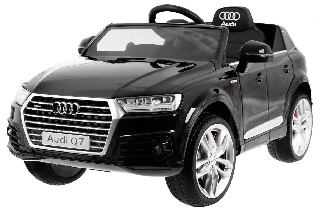 Pojazd Audi Q7 2 4G New Model Czarny Auto na akumulator dla dzieci Samochód