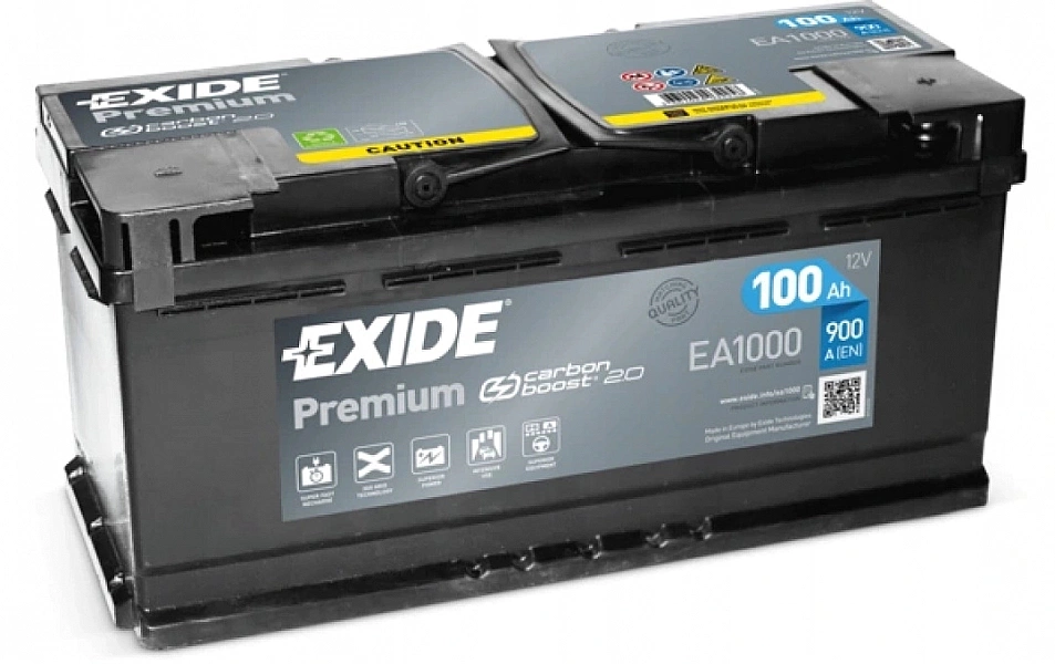 Akumulator 100Ah 900A P+ Exide EA1000